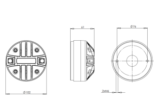 B&C DE160 Driver a Compressione 1"