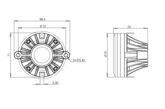 B&C DE38 Driver a Compressione 1"
