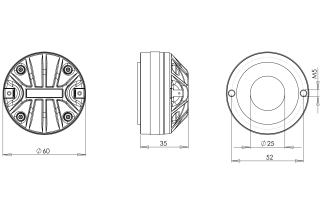 B&C DE110 Driver a Compressione 1"