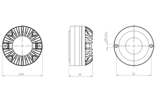 B&C DE111 Driver a Compressione 1"