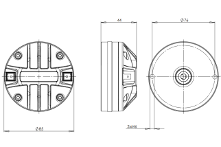 B&C DE400 Driver a Compressione 1"