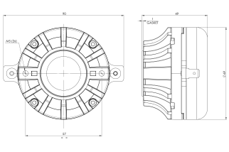 B&C DH450 Driver a Compressione 1"