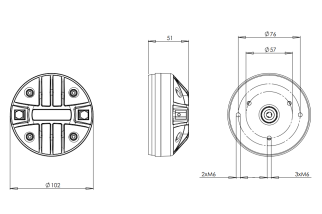 B&C DE502 Driver a Compressione 1"