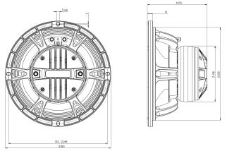 B&C 10CXN76 Coaxial 10"
