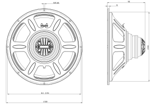 B&C 15CLX64 Coaxial 15"