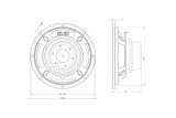 B&C 8CLA64 Woofer 8" 8 Ohm - Terminali Faston