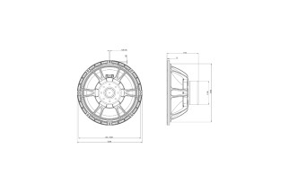 B&C Speakers 14DS88 – Woofer 14" – 8 Ohm – Terminali Faston