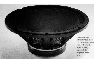 B&C 15PE40 Woofer 15" 8 Ohm – Terminali Push Button