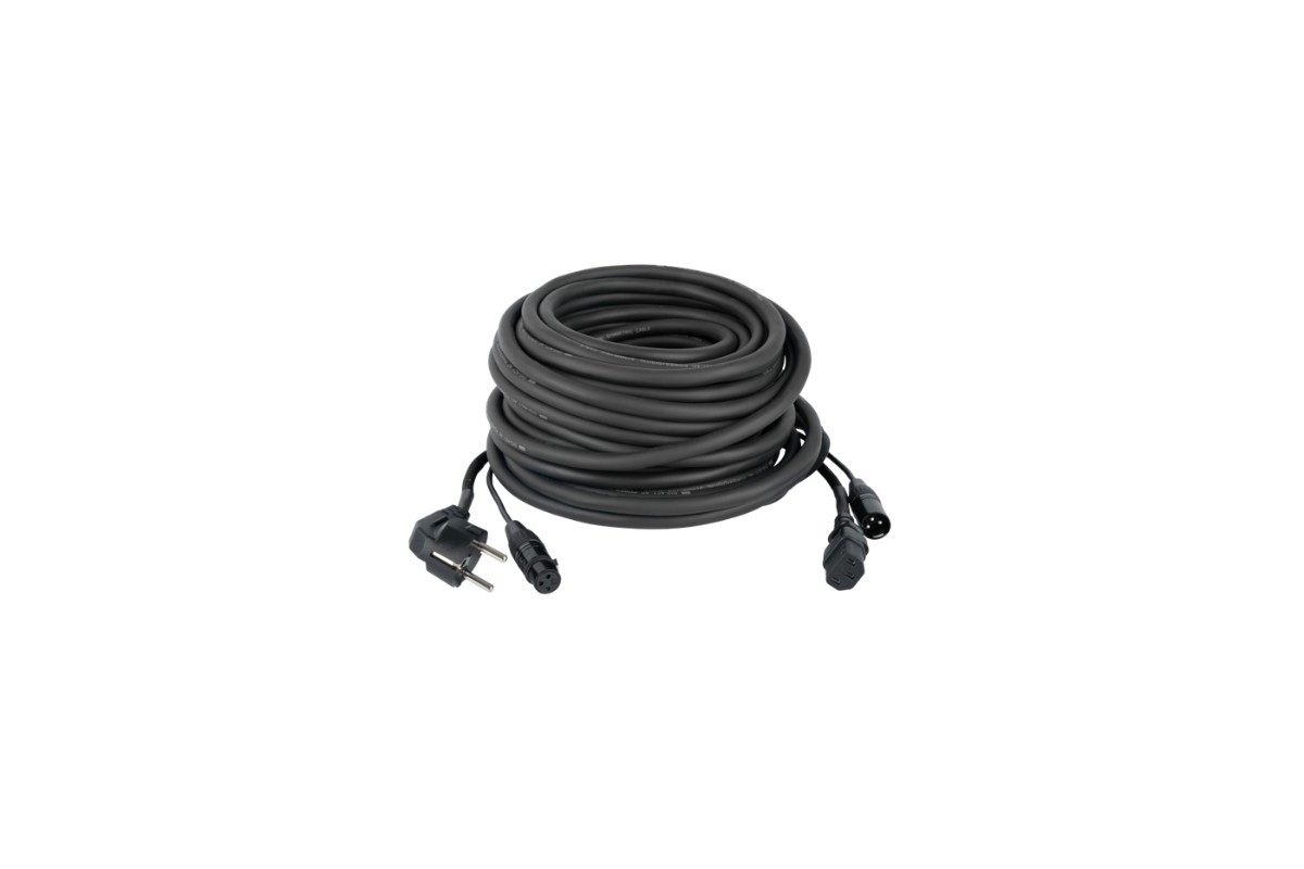 DAP Audio FP08 – Schuko/XLR F – IEC/XLR M – Audio/Power – 20 m