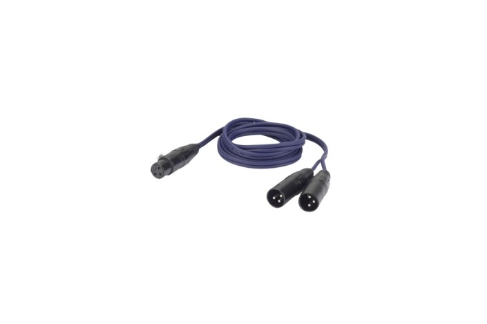 DAP FL39 – XLR 3P Femmina a 2 × XLR 3P Maschio – Bilanciato