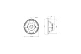 B&C Speakers 18TBX100 – Subwoofer 18" – 4 Ohm – Terminali Push Button