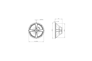 B&C Speakers 12HPL64 – Woofer 12" – 8 Ohm – Terminali Push Button
