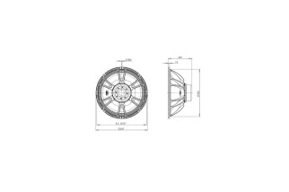 B&C Speakers 21SW115 – Subwoofer 21" – 4 Ohm – Terminali Push Button