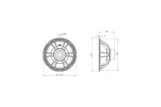 B&C Speakers 21DS115 – Subwoofer 21" – 8 Ohm – Terminali Faston
