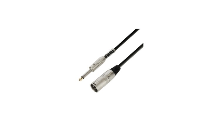 Adam Hall 3 STAR MMP 1000 – Cavo Microfonico XLR Maschio a Jack 6,3 mm – 10 m