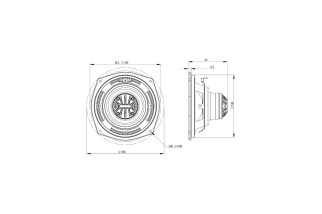B&C Speakers 6CXN36 – Coassiale 6" – 8 Ohm – Terminali Faston