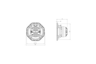 B&C Speakers 8CXN64 – Coassiale 8" – 8 Ohm