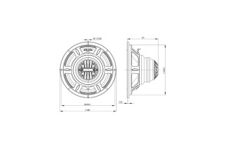 B&C Speakers 10CLX64 – Coassiale 10" – 8 Ohm – Terminali Faston