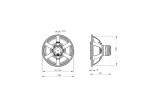 B&C Speakers 18HTX100 – Triaxiale 18" – 8 Ohm – Terminali Faston