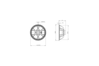 B&C Speakers 15NDL76 – Woofer 15" – 8 Ohm – Terminali Push Button
