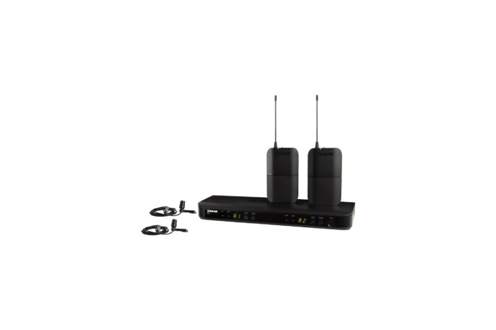 Shure BLX188E/CVL-H8E – Sistema Wireless Doppio per Presentatori con 2 Microfoni Lavalier CVL