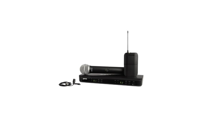 Shure BLX1288E/CVL-H8E – Sistema Wireless Combo con Microfono Palmare PG58 e Lavalier CVL