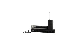 Shure BLX1288E/CVL-H8E – Sistema Wireless Combo con Microfono Palmare PG58 e Lavalier CVL