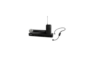 Shure BLX1288E/P31-H8E – Sistema Wireless Combo con Microfono Palmare PG58 e Headset PGA31