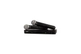 Shure BLX288E/PG58-H8E – Sistema Wireless UHF Doppio con 2 Microfoni Palmari PG58