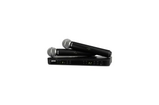 Shure BLX288E/SM58-H8E – Sistema Wireless UHF Doppio con 2 Microfoni Palmari SM58