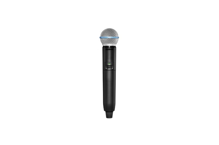 Shure GLXD2+/B58 – Trasmettitore Palmare Wireless Digitale Dual Band con Capsula BETA 58A