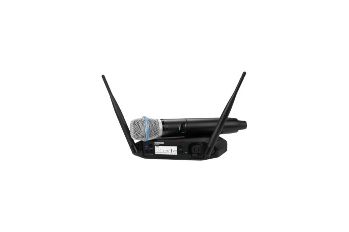 Shure GLXD24+/B87A – Sistema Wireless Digitale Dual Band con Microfono Palmare BETA 87A