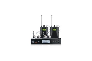 Shure P3TRA215TWP PSM 300 Twinpack Pro – Sistema Wireless In-Ear Monitor con 2 Ricevitori e Auricolari SE215