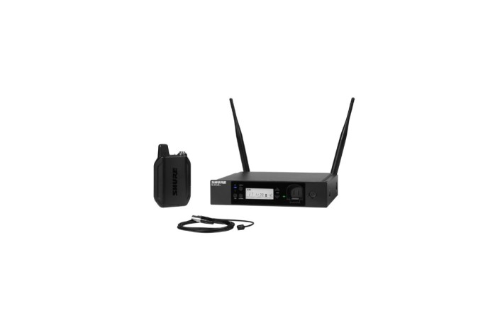 Shure GLXD14R+/93 – Sistema Wireless Digitale Dual Band a Rack con Microfono Lavalier WL93