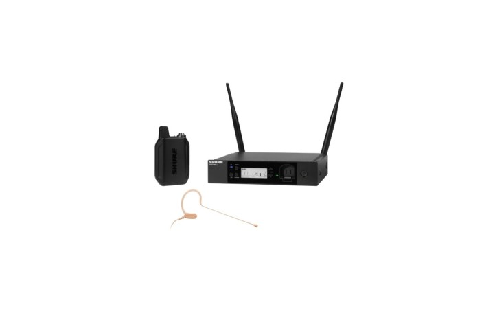 Shure GLXD14R+/MX53 – Sistema Wireless Digitale Dual Band a Rack con Microfono Headset MX153