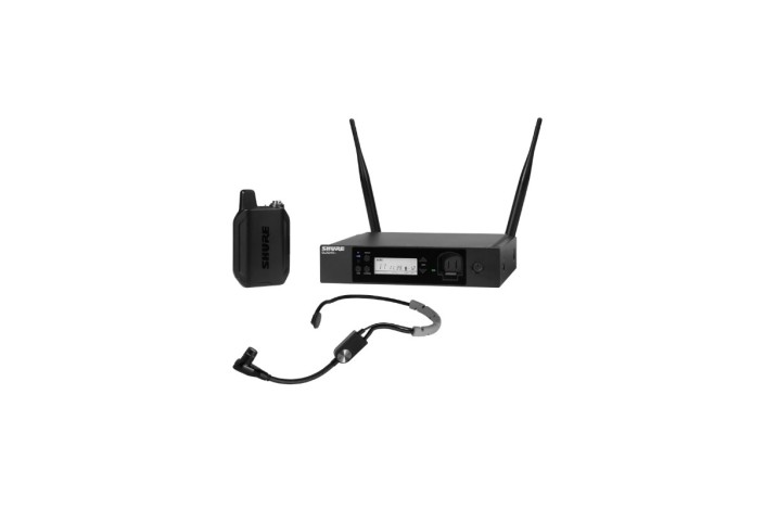 Shure GLXD14R+/SM35 – Sistema Wireless Digitale Dual Band a Rack con Microfono Headset SM35