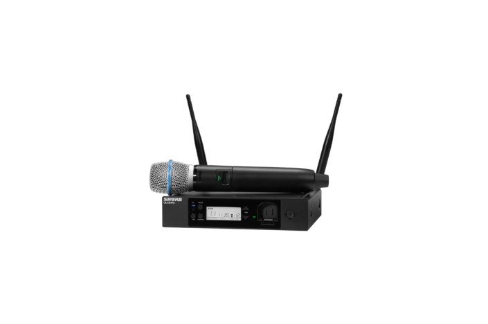 Shure GLXD24R+/B87A – Sistema Wireless Digitale Dual Band a Rack con Microfono Palmare BETA 87A
