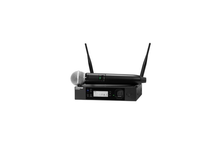 Shure GLXD24R+/SM58 – Sistema Wireless Digitale Dual Band a Rack con Microfono Palmare SM58