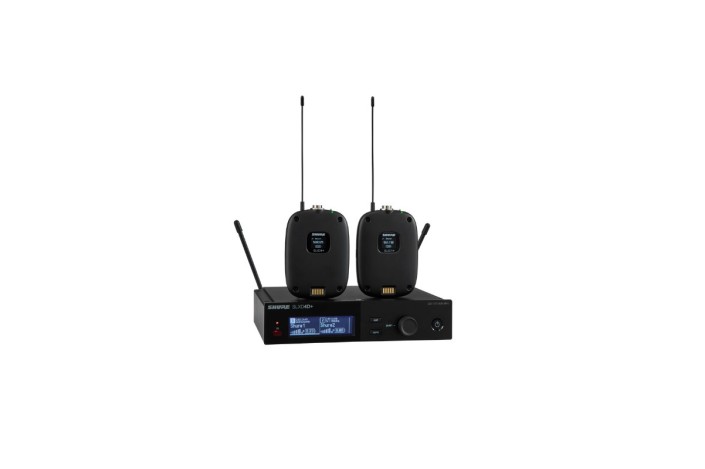 Shure SLXD14D+ – Sistema Wireless Digitale Bodypack a Doppio Canale