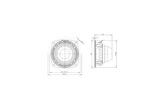 B&C Speakers 4NDF34 – Woofer 4" – 16 Ohm – Terminali Faston
