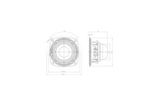 B&C Speakers 4NDS34 – Woofer 4" – 8 Ohm – Terminali Faston