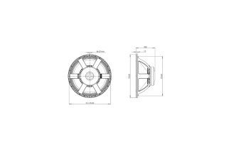 B&C Speakers 18PS76 – Subwoofer 18" – 8 Ohm – Terminali Push Button