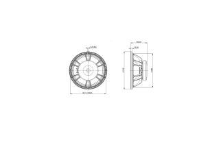 B&C Speakers 12FW64 - Woofer 12” - 8 Ohm – Terminali Faston
