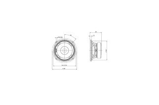 B&C Speakers 6PS44 - Woofer 6,5" - 8 Ohm – Terminali Faston