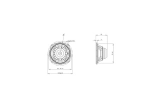 B&C Speakers 6NDL38 - Woofer 6,5" - 8 Ohm – Terminali Faston