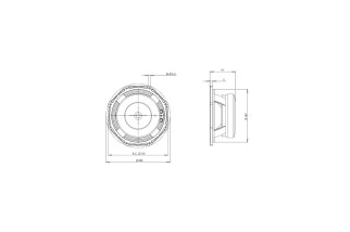 B&C Speakers 8PE21 - Midrange 8" - 16 Ohm – Terminali Faston