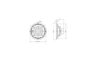 B&C Speakers 8CL51 - Woofer 8" - 16 Ohm – Terminali Faston