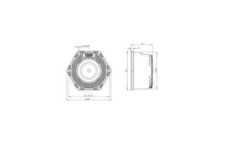 B&C Speakers 8NSM64 - Midrange 8" - 8 Ohm – Terminali Faston