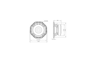 B&C Speakers 8FG64 - Subwoofer 8" - 16 Ohm – Terminali Faston