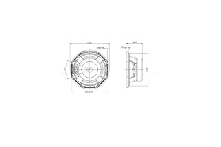 B&C Speakers 8FG51 - Woofer 8" - 8 Ohm – Terminali Faston